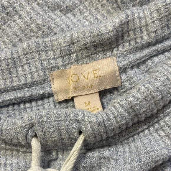 Women's Light Blue Jogger Pajama Pants - Picture 2 of 4